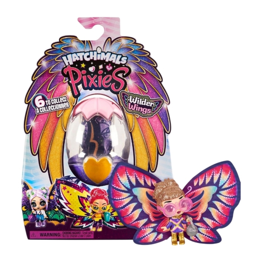 🚦♡Hatchimals Pixies Wilder Wings Pink & Purple Pixie Toy